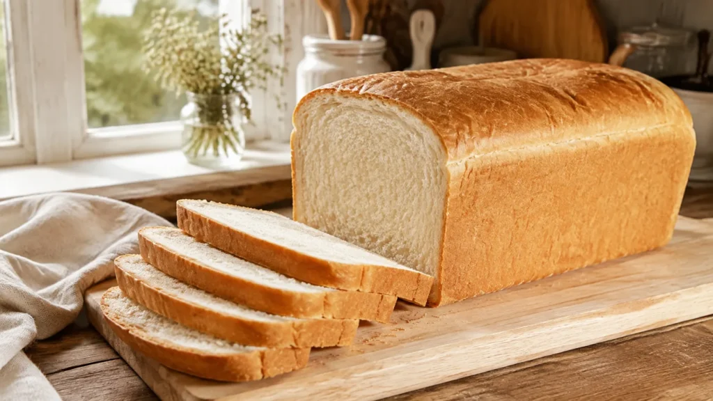 Pain pour sandwich maison tranché avec une mie fine et souple