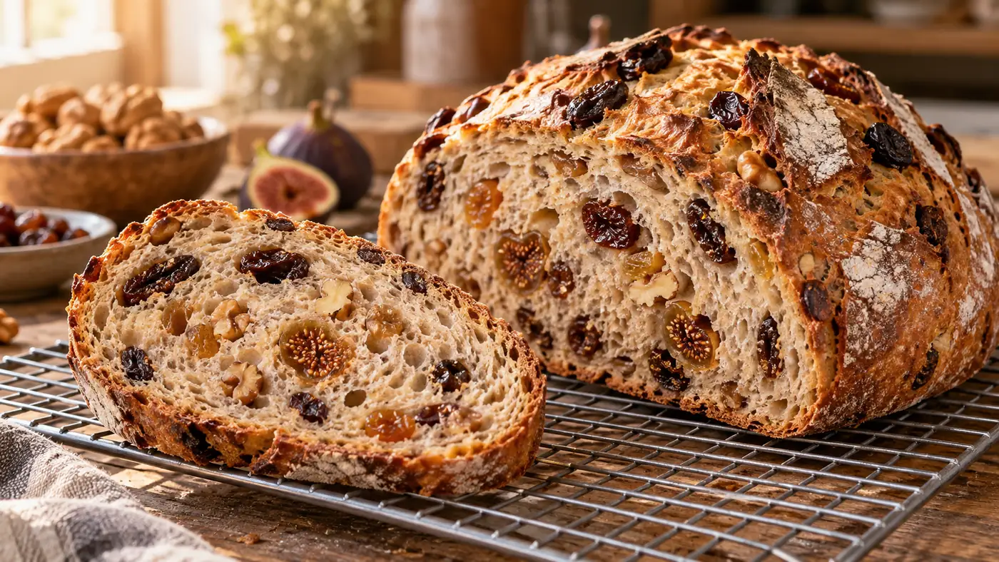 Comparaison de la pâte aux fruits secs avant et après le pointage